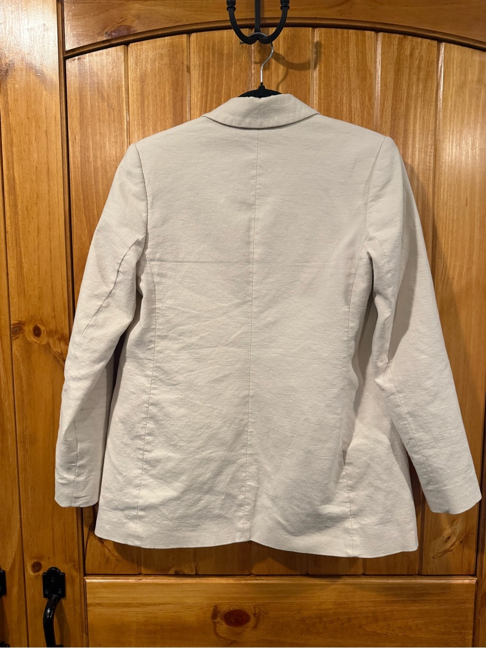Express Cream Linen Blazer - Picture 4 of 4